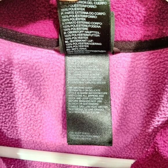 The North Face Full Zip Jacket Wmns S Fleece Pink Flash Dry Outdoor Lightweight - Picture 8 of 13
